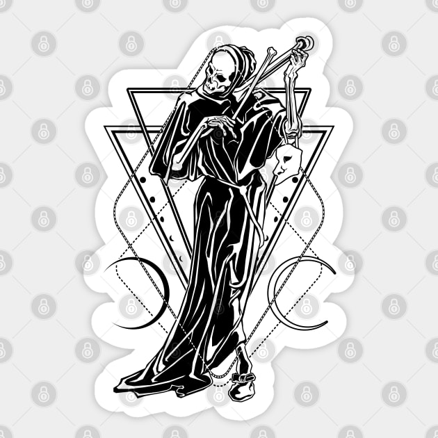 Death as a Strangler Sticker by Von Kowen